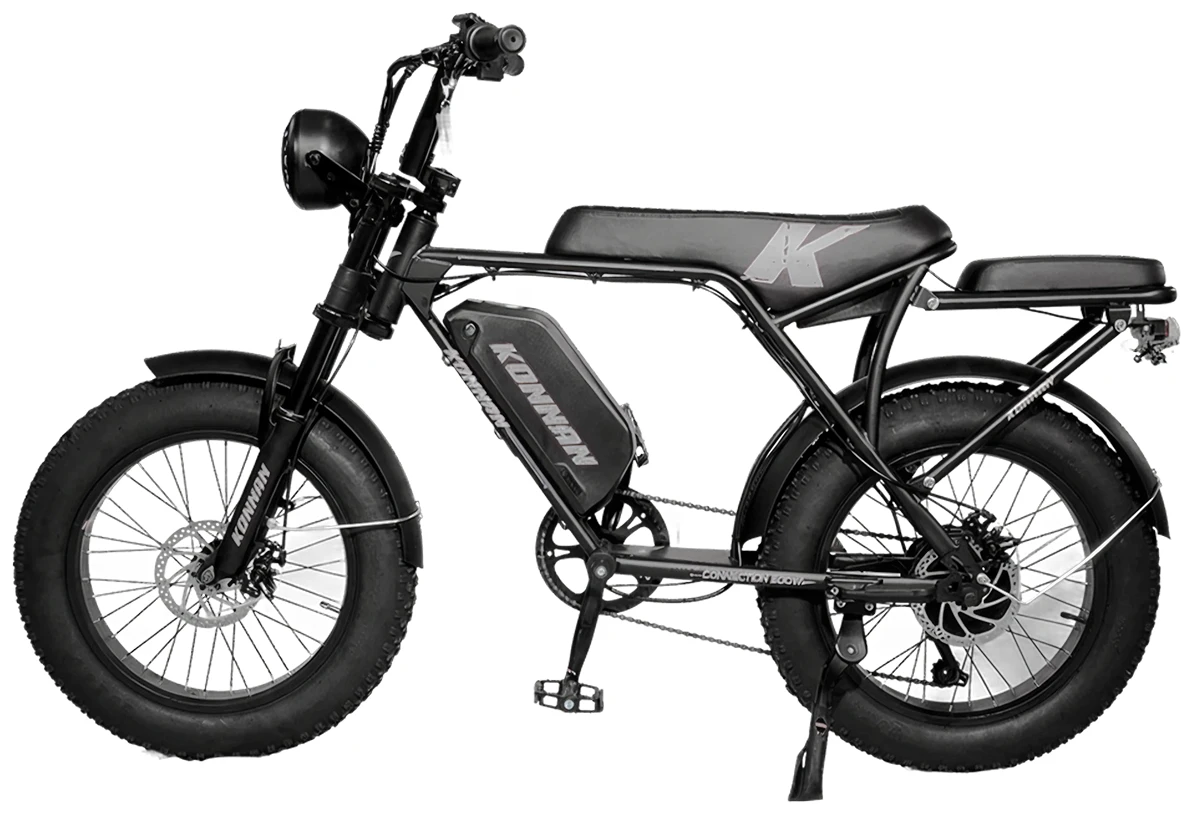 Bicicleta Elétrica Connection 500W PRETO/CINZA