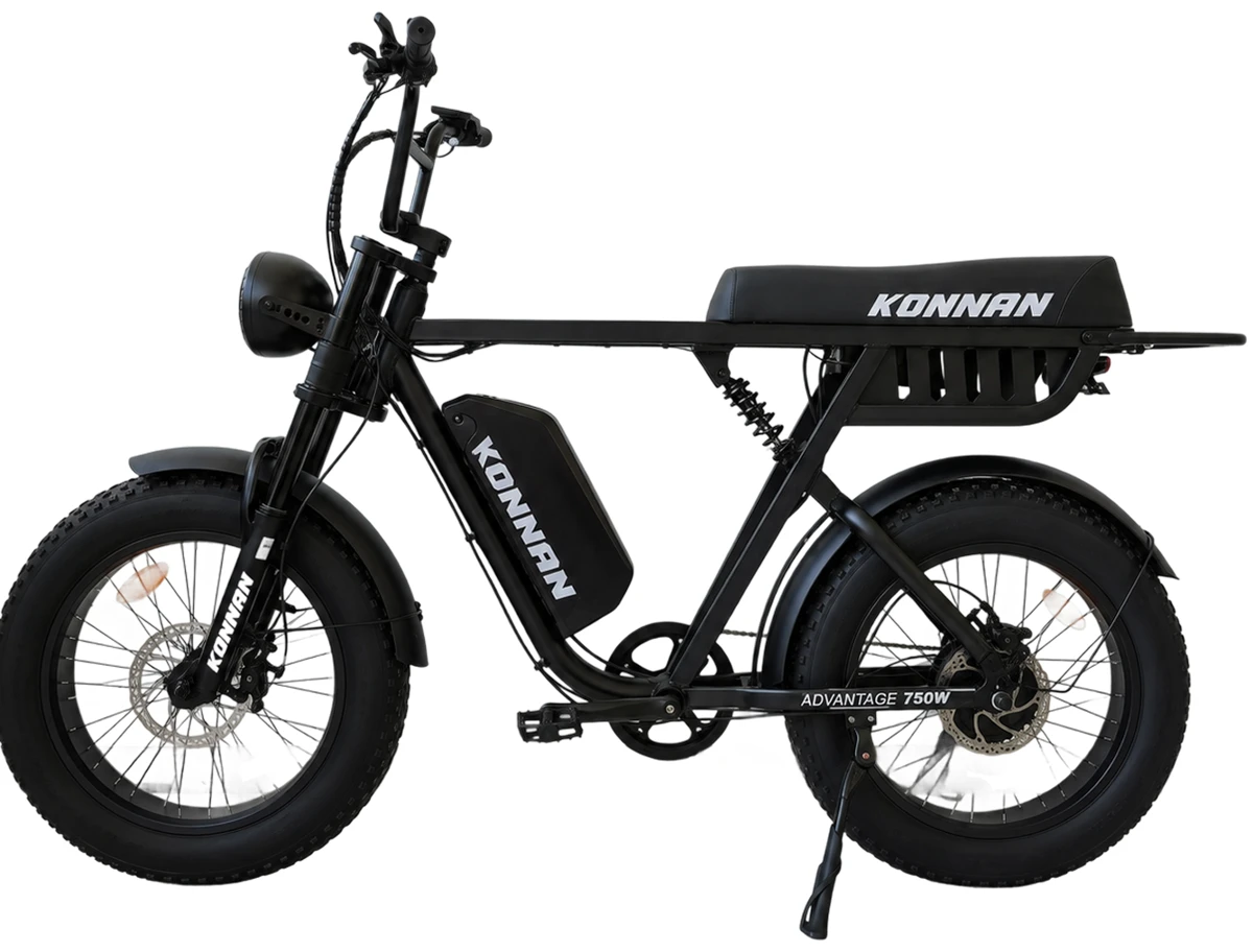 Bicicleta Elétrica Advantage 750W PRETO/BRANCO